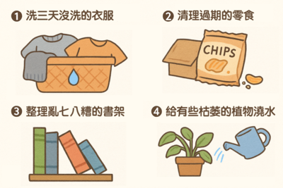 收拾房間哪件事先做？探究你潛意識裡最在乎什麼