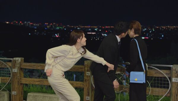 ▲徐千京(左)在《好運來》抓包老公曾子益與王瞳出軌情。（圖／民視提供）