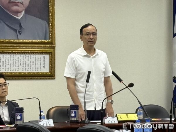 ▲▼國民黨主席朱立倫中常會致詞。（圖／記者鄭佩玟攝）