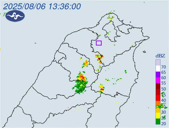 ▲▼大雷雨即時訊息 。（圖／氣象署提供）