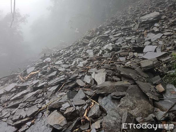 ▲北大武山坍方情形。（圖／林業及自然保育署屏東分署提供）