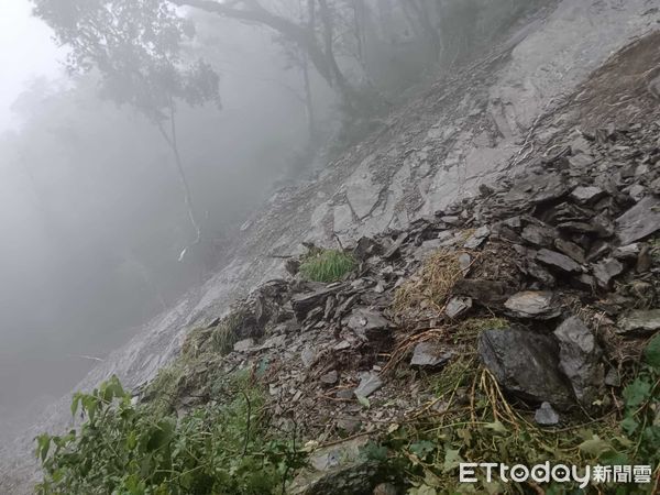 ▲北大武山坍方情形。（圖／林業及自然保育署屏東分署提供）