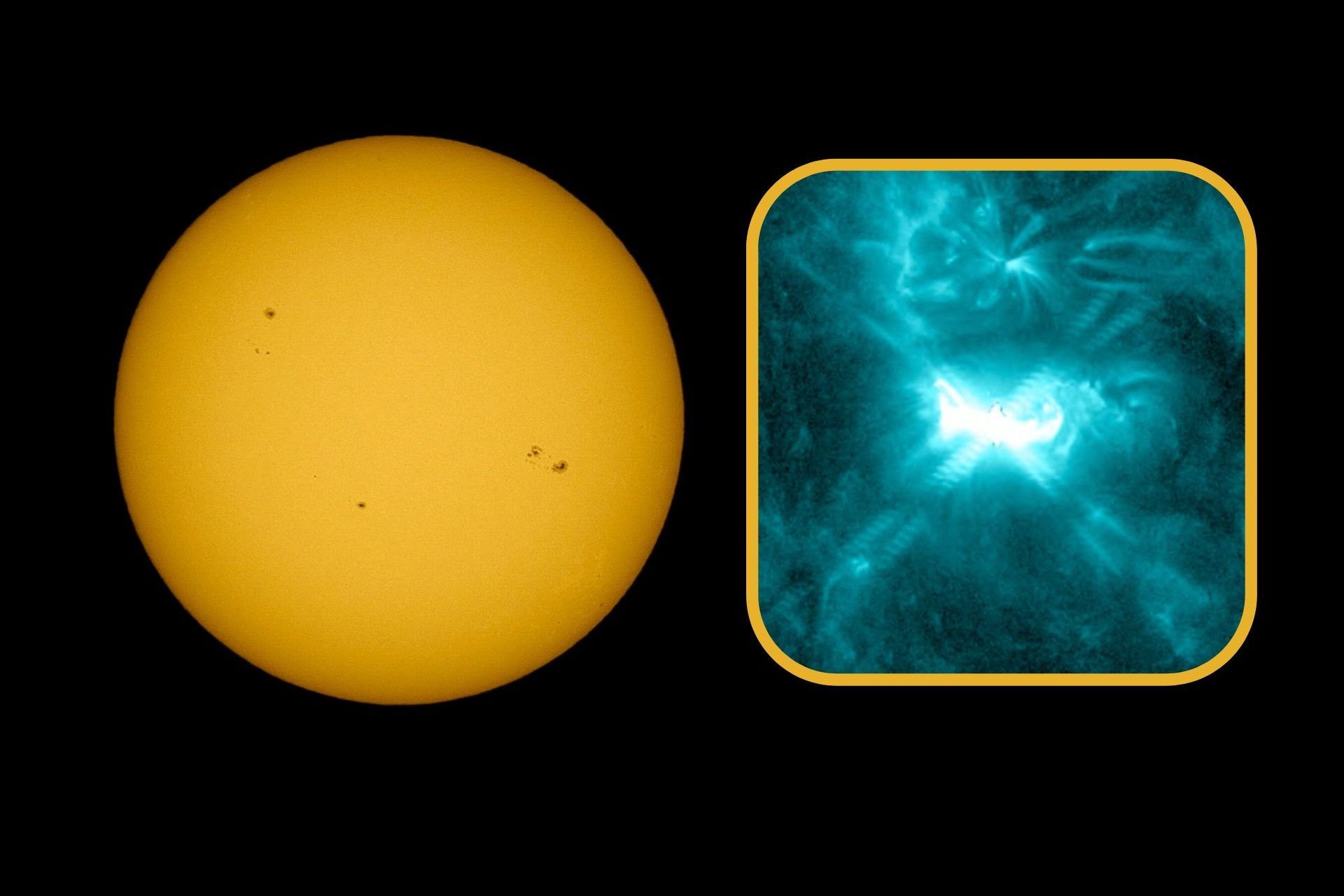 ▲▼太陽閃焰。（圖／台北天文館）