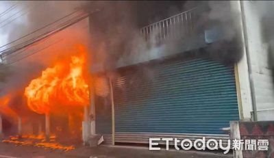 花蓮民宅火警！木造鐵皮屋噴出「超恐怖火球」　驚險晝面曝