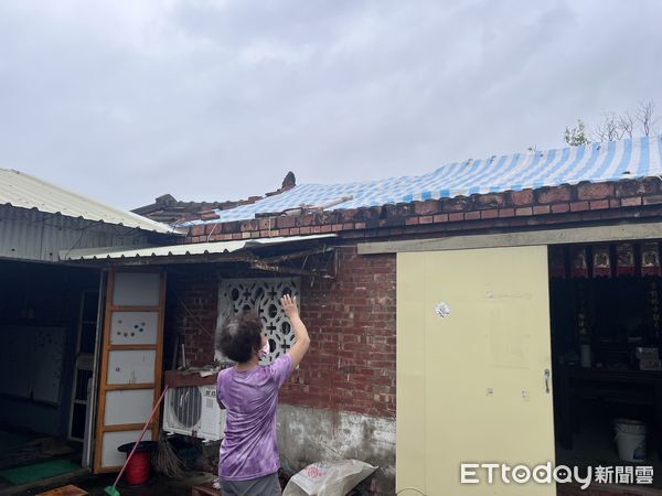 ▲▼颱風丹娜絲重創七股，西寮里、大潭里狀況。（圖／記者蘇晏男攝）