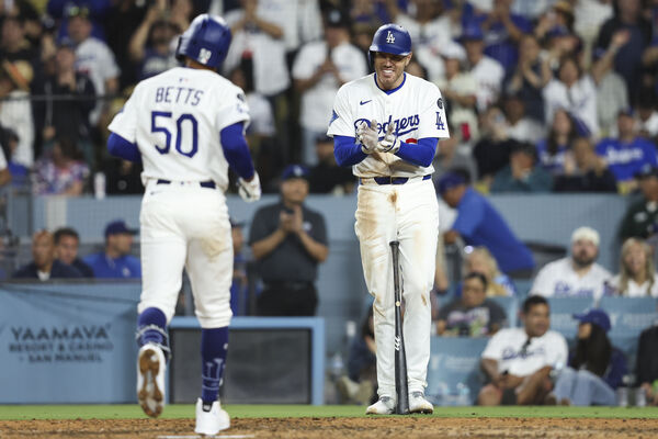 ▲▼道奇貝茲、弗里曼。（圖／達志影像／美聯社）