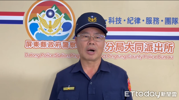 ▲屏東分局大同所所長陳伯忠說明處理過程。（圖／記者陳崑福翻攝）