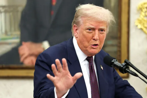 ▲美國總統川普將向對美進口半導體課徵100%關稅。（圖／路透）