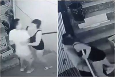 飛撲抱抱煞不住!女推男雙雙墜樓1死1命危 驚悚畫面曝光