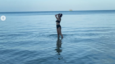 周曉涵出國解放比基尼！「上圍太兇根本包不住」真實身材被看光