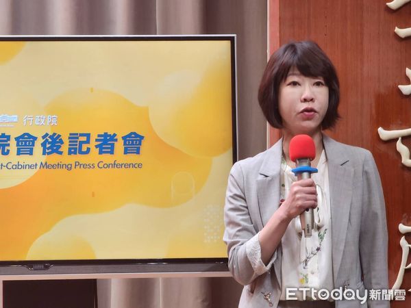 ▲▼經貿辦副總談判代表顏慧欣出席行政院會記者會。（圖／記者陳家祥攝）