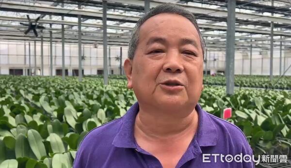 ▲台南蘭花農李蒼裕指出，美國關稅調高一定有影響，美國是台灣最大的出口市場，蘭花本來的利潤都只有5%至10%。扣一個20%關稅，以現在價錢扣關稅利潤就被吃光了，沒有利潤可言。（圖／記者林東良翻攝，下同）
