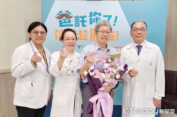 ▲奇美醫院舉辦「爸託你了，健康趁腺在」三日衛教活動，72歲王牧師分享抗癌心路歷程，鼓勵50歲以上男性定期PSA檢查。（圖／記者林東良翻攝，下同）