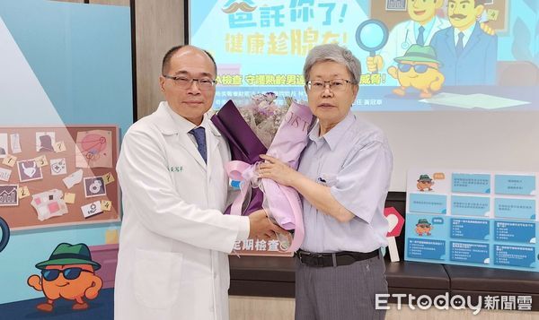 ▲奇美醫院舉辦「爸託你了，健康趁腺在」三日衛教活動，72歲王牧師分享抗癌心路歷程，鼓勵50歲以上男性定期PSA檢查。（圖／記者林東良翻攝，下同）