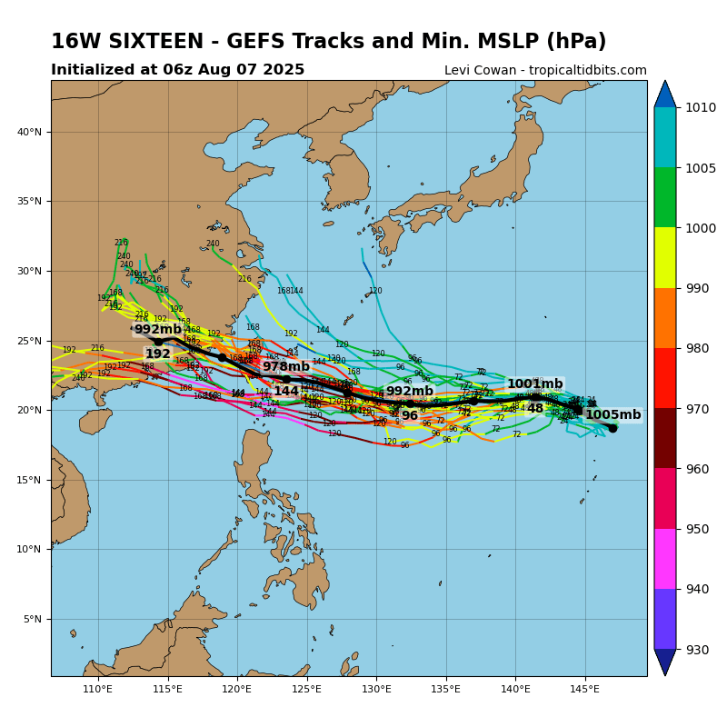 ▲▼熱帶低壓將增強成颱風。（圖／NCDR、翻攝NOAA、tropicaltidbits）