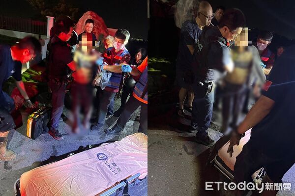 ▲台南95歲阿公失聯，員警最後在公墓雜草、泥濘堆中找到人。（圖／記者林東良翻攝，下同）