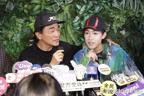 ▲▼陳守恩首支單曲《跌》媒體記者會，嘉賓吳宗憲、鹿希派。（圖／記者湯興漢攝）