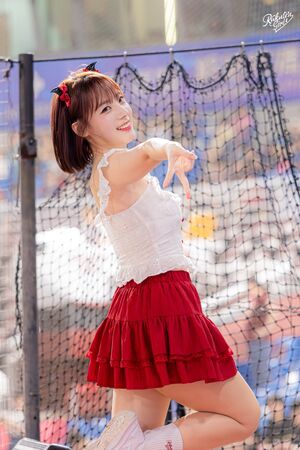 ▲▼河智媛近況曝光。（圖／樂天桃猿提供）