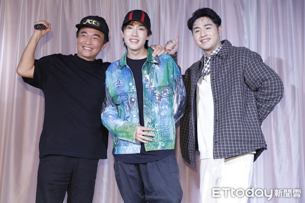 ▲▼陳守恩首支單曲《跌》媒體記者會，嘉賓吳宗憲、鹿希派。（圖／記者湯興漢攝）