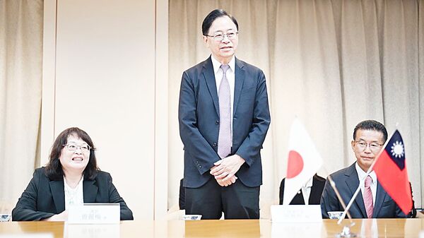 ▲桃園市長張善政率團前往宮城縣訪視，張善政致詞。（圖／市府新聞處提供）