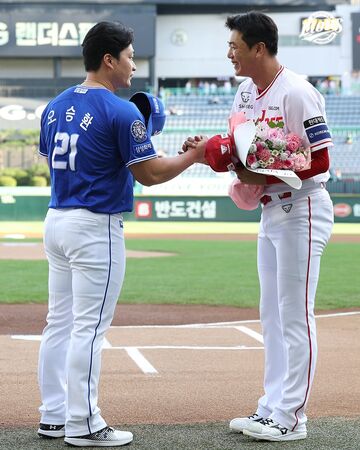 ▲吳昇桓、金廣鉉。（圖／截自三星獅官方社群）