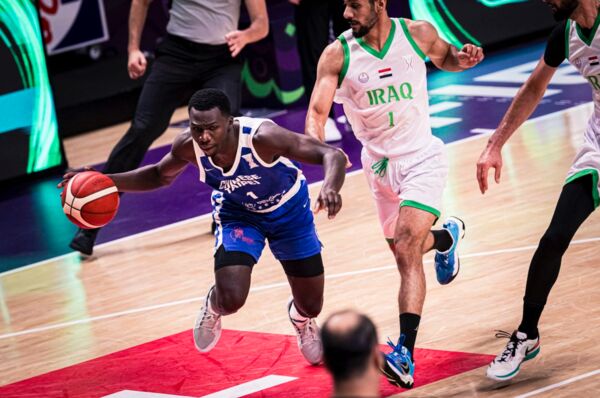 ▲中華男籃林庭謙、高錦瑋、阿巴西、賀丹、圖齊。（圖／取自FIBA官網）