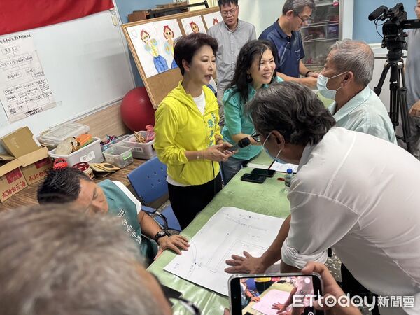 ▲陳亭妃表示，下洲子抽水站工程已經兩度流標，希望在八月中旬能順利完成招標工作，才能讓整個工程順利進行，儘早完工，才能讓地方不用隨時恐慌擔憂。（圖／記者林東良翻攝，下同）