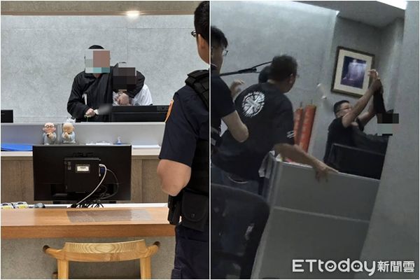 ▲▼台中男闖法鼓山寶雲寺，持刀挾持女員工，與警對峙30分鐘。（圖／記者鄧木卿翻攝）