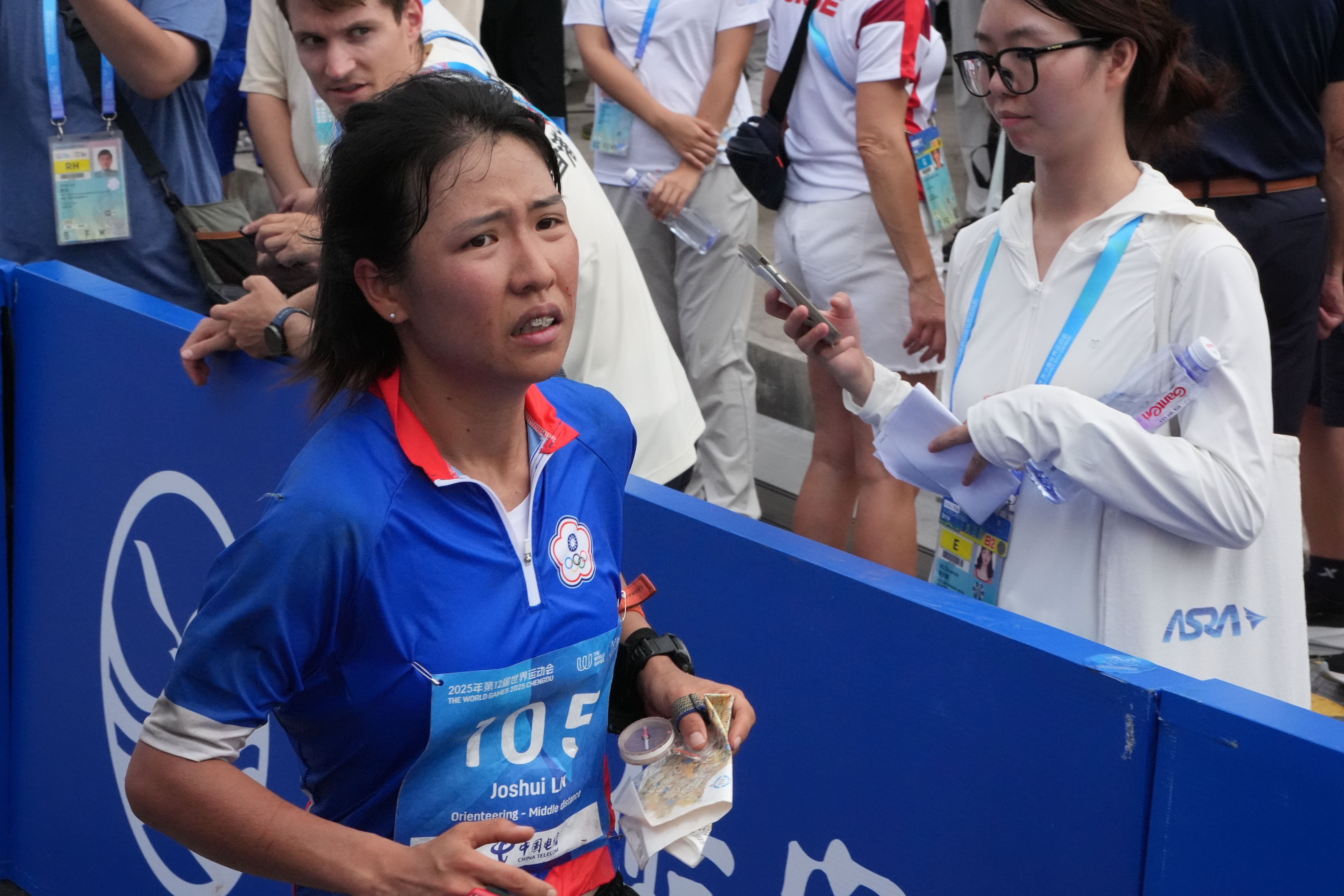 ▲▼成都世運會，台灣定向越野好手林弱水。（圖／中華奧會提供）