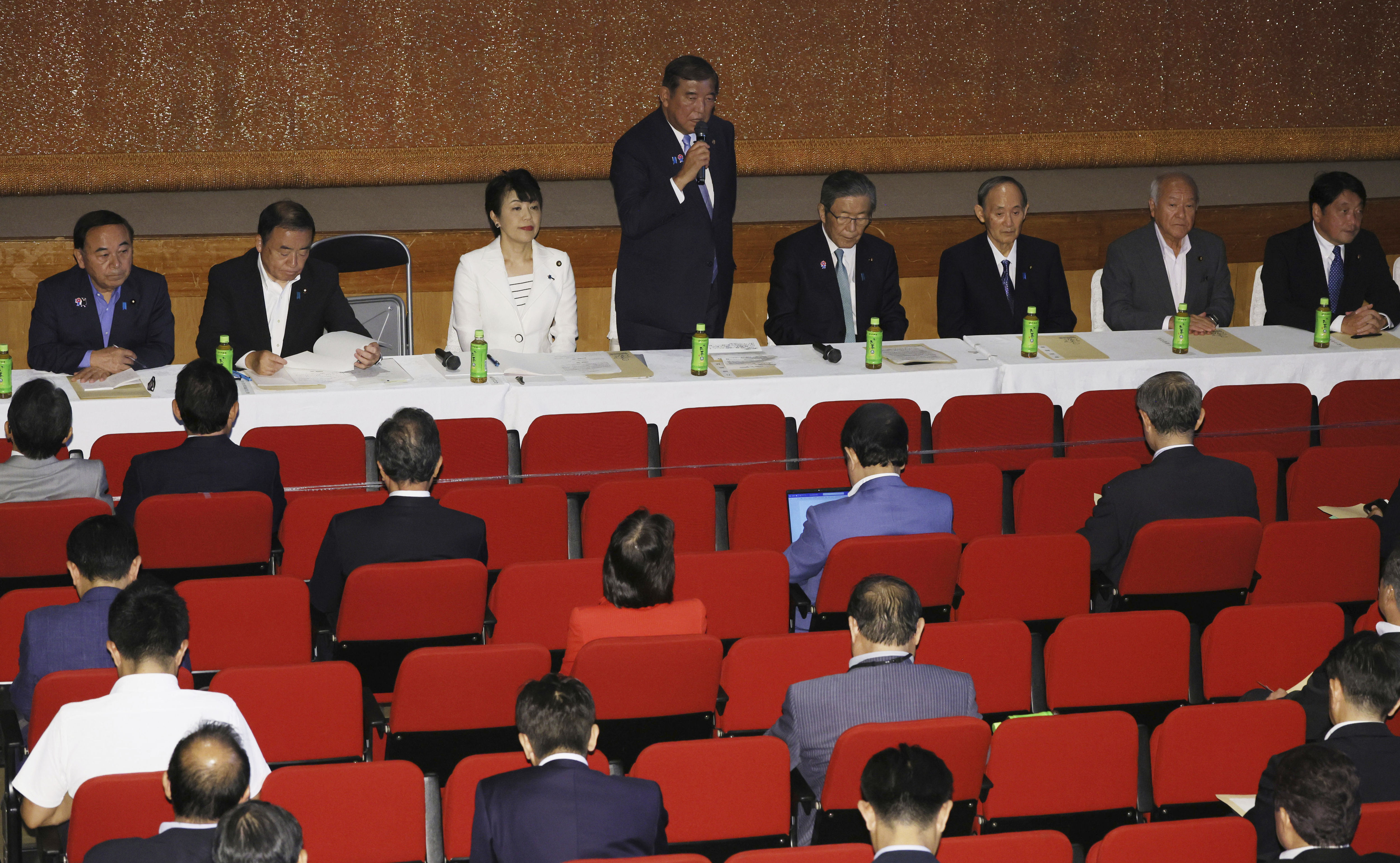 ▲▼自民黨8下午召開「兩院議員總會」。（圖／達志影像／美聯社）