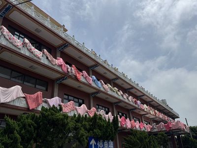 終於好天氣！伸港福安宮出現「棉被海」　排隊曬太陽畫面超Chill