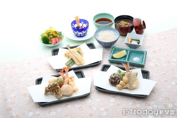 ▲銀座天國栞套餐、天丼。（圖／攝大倉久和大飯店提）