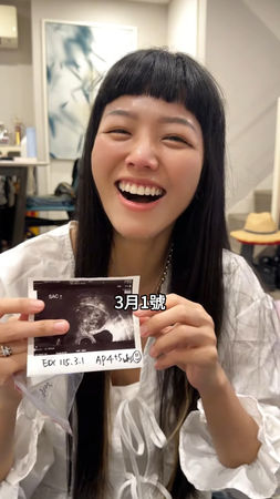 ▲若綺40歲宣布懷孕哭了！　「2年前突然想生」：原本狀況不是太理想。（圖／翻攝自若綺IG）