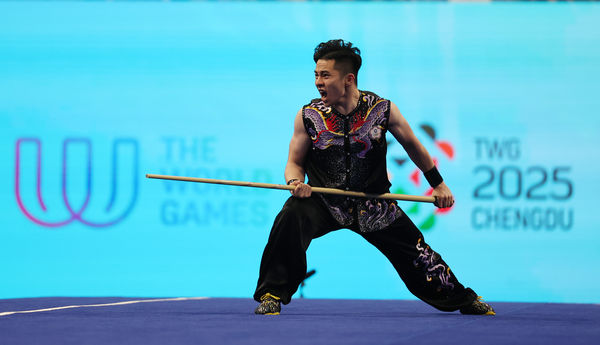 ▲中華隊本屆世運會首面獎牌出爐，劉菖閔武術項目奪銅牌。（圖／中華奧會提供）