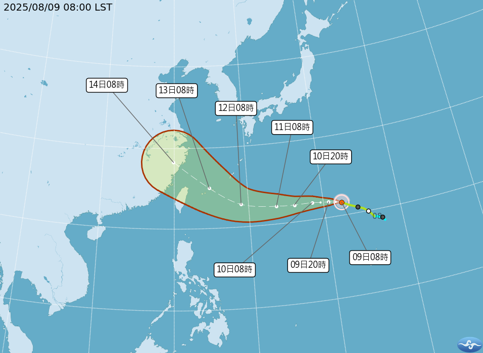 ▲▼天氣趨勢。（圖／氣象署提供）
