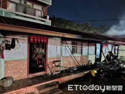 台南東山凌晨火警　阿公「又衝回屋內嗆暈」命危