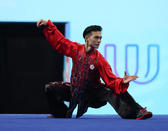 ▲成都世運會，中華隊武術劉佩勳、孫家閎。（圖／中華奧會提供）