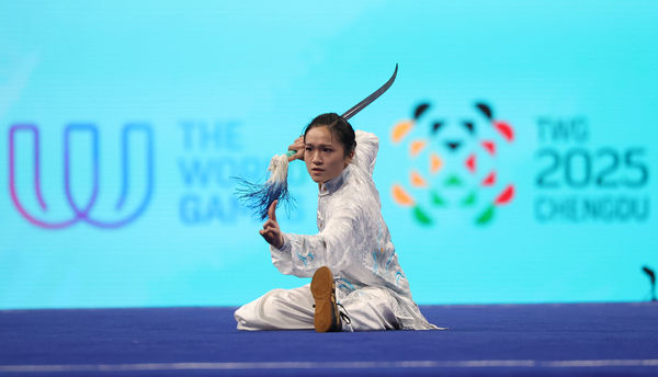 ▲成都世運會，中華隊武術劉佩勳、孫家閎。（圖／中華奧會提供）