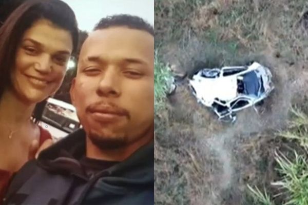 ▲▼車震墜崖。（圖／翻攝自X）