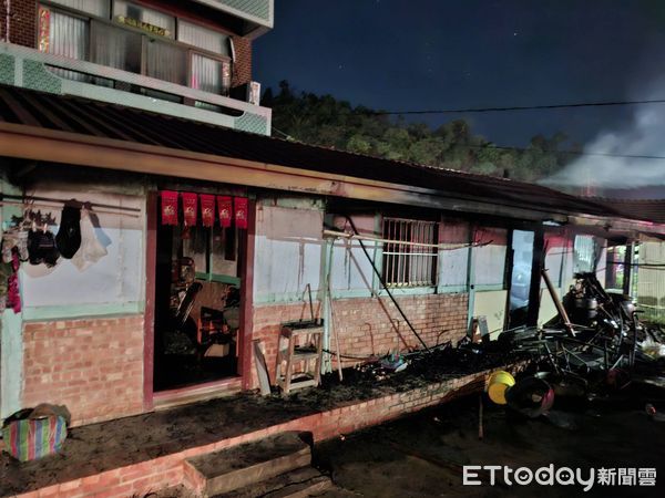 ▲▼台南東山火警，73歲阿公命危。（圖／記者林東良翻攝）