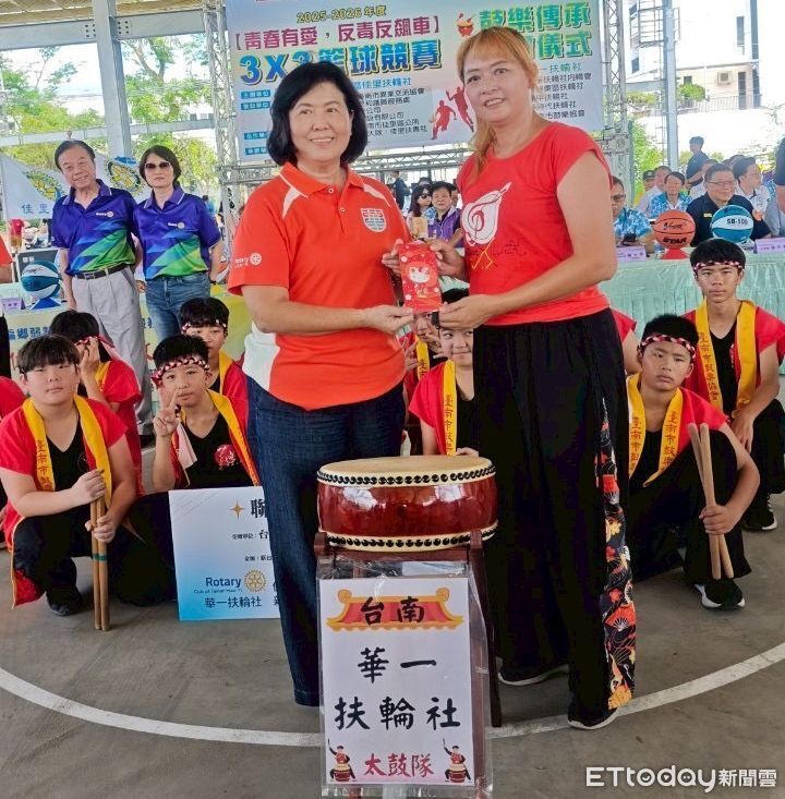 扶輪社聯手捐贈15萬元　助偏鄉弱勢孩童太鼓學習計畫起航