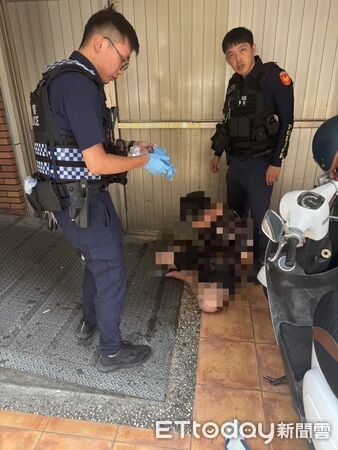 ▲▼苗栗通緝犯加速逃竄撞前車，被警逮捕  。（圖／記者楊永盛翻攝）