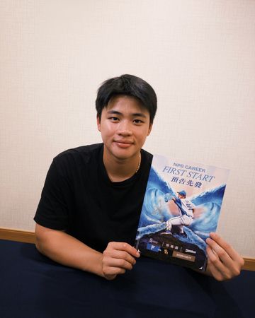 ▲孫易磊迎接初先發。（圖／悍創運動行銷提供）