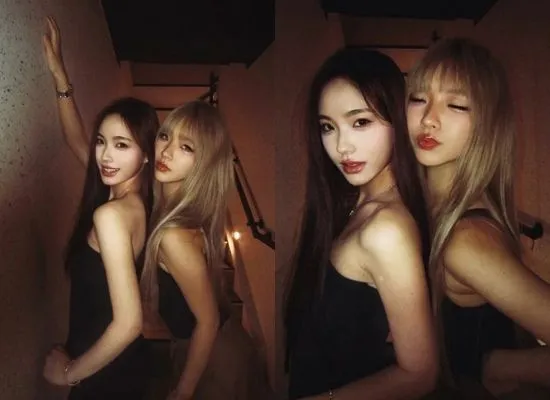 ▲小S兩女兒同框美翻。（圖／翻攝自微博）