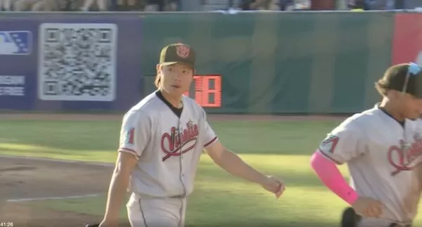 ▲響尾蛇1A黃仲翔。（圖／截自Milb TV）