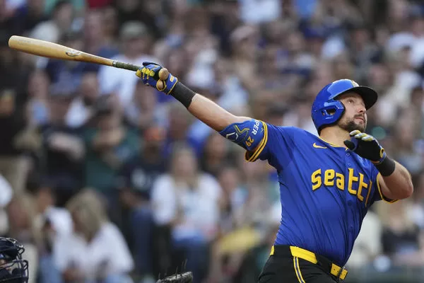 ▲西雅圖水手重砲捕手羅里（Cal Raleigh）。（圖／達志影像／美聯社）