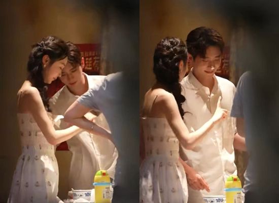 ▲宋軼爆分手白敬亭，被拍和丞磊親密互動。（圖／翻攝自微博）