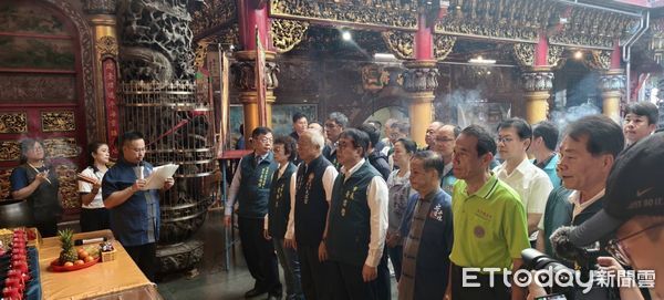 ▲安平開台天後宮舉辦「感恩賜福延壽祈安法會」，市長黃偉哲與各界貴賓一同祈福。（記者林東良翻攝，下同）
