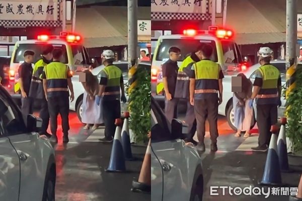 ▲▼爛醉正妹自撞民宅，拒捕倒地耍賴，還喊「我是女生耶」。（圖／Threads網友linuschung0625授權提供，請勿隨意翻拍以免侵權）