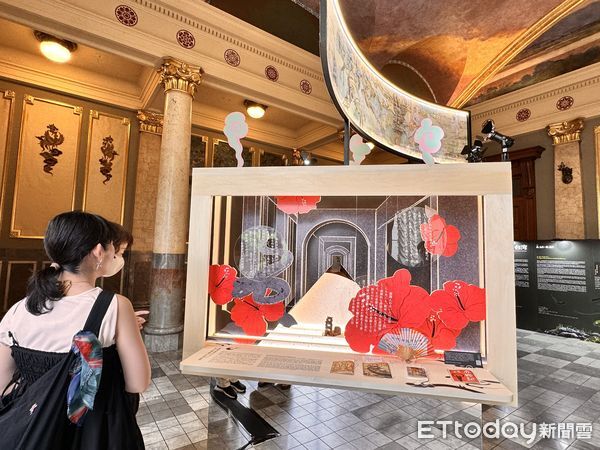 ▲▼文化部舉辦「We TAIWAN 台灣文化in大阪．關西世博」，其中「魔幻台灣&mdash;台灣文學展」在大阪市中央公會堂展出。（圖／記者林育綾攝）